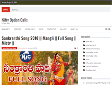 Tablet Screenshot of niftyoptioncalls.com